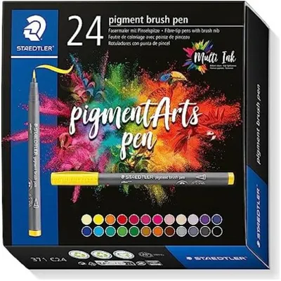 Image de STAEDTLER MultiInk Pigment Arts brush pen 24er-Set sort. retail
