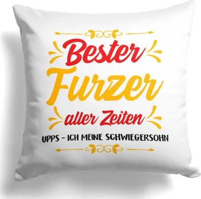 Produktbild von 22Feels Schwiegersohn Geschenk Bräutigam Hochzeit Deko Kissen Männer Dekoration Weihnachten Geburtstag Wohnaccessoire Wohnzimmer Schlafzimmer Couch