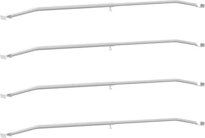 Obrázok produktu pre vidaXL Držiak na plachtu pre prívesy, 4 ks, strieborný, 102–155 cm, hliník