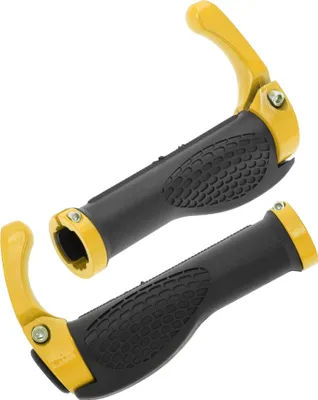 Image de 1 Ensemble De Poignées De Vélo, Poignées De Guidon De Vélo Ergonomiques Antidérapantes, Poignées De Guidon De Vélo En Forme De Corne De Vache Pour Vtt, Vélo De Trekking, Jaune