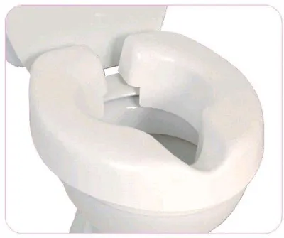 Productafbeelding van Unyqoos® Toiletzittingverhoger 7,5 cm – mobiele toiletverhoger, eenvoudige montage zonder schroeven, belastbaar tot 190 kg, geschikt voor standaard toiletzittingen, draagbaar voor thuis en onderweg