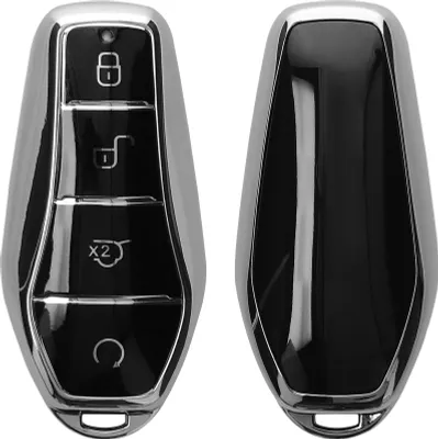 Produktbild von kwmobile Schlüsselhülle für BYD Atto 3 / Sealion / Han / Tang / Dolphin/Seal Hülle - Autoschlüssel Schlüssel Hülle aus TPU Silikon - Schlüsselschutz
