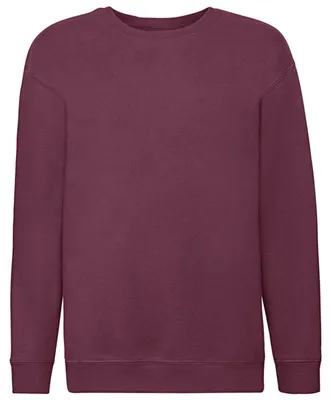 Produktbild von Fruit of the Loom - "Premium" Sweatshirt für Kinder angesetzte Ärmel FK2320 (116) (Burgunderrot)