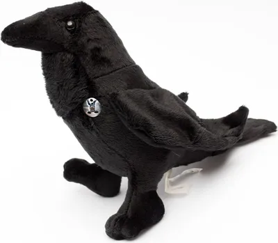 Produktbild von Rabe Kuscheltier Vogel schwarz Krähe Kohlrabe Plüschtier Wildvogel HUGIN