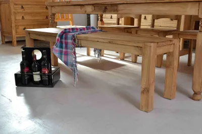 Produktbild von MiaMöbel Bank Mexico Möbel 120 cm Landhausstil Massivholz Pinie Honig