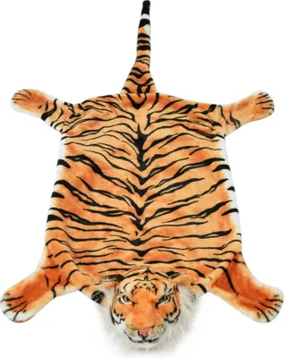 Produktbild von vidaXL Tigerfell Teppich Plüsch 144 cm Braun