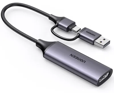 Imagen del producto de Tarjeta de captura de video UGREEN, entrada 4K y captura 1080P, HDMI a USB C/A