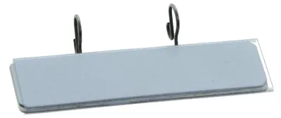 Produktbild von Beschriftungsschildchen 121 für Briefkörbe und Tablare BxH 68x20mm verzinkt