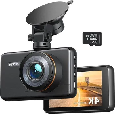 Productafbeelding van 4K Dashcam - Auto Camera - Verkeersregistratie - Geïntegreerde Wifi - 3 inch IPS - Zwart