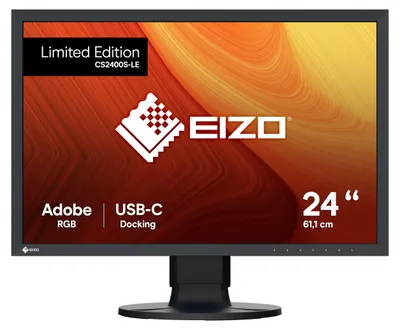 Produktbild von EIZO ColorEdge CS2400S-LE, 61,2 cm (24.1"), 1920 x 1200 Pixel, WUXGA, LED, 19 ms, Schwarz