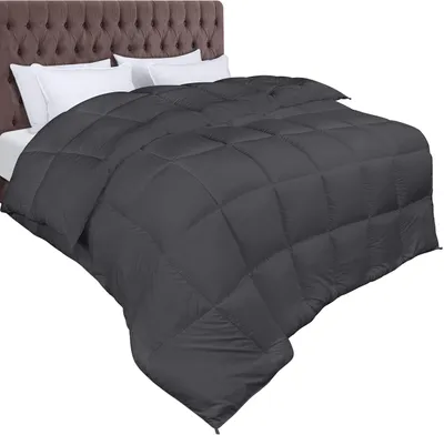 Productafbeelding van Dekbedovertrek 180x200 cm - 370 GSM microvezel - Alternatief voor dons - Met hoeklabels - Lichtgewicht - Voor een comfortabele nachtrust - Dekbedovertrek