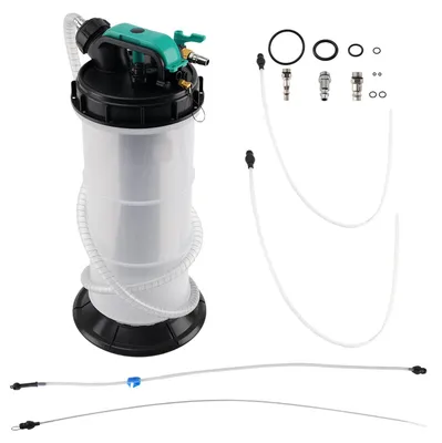 Image de Pompe à vide pour vidange d'huile - Manuelle - Capacité de 5,3 L - 6 tuyaux - Pour moteurs de voitures et de motos