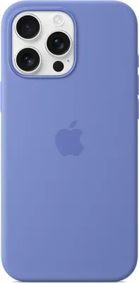 Image de Apple Silicone Backcover MagSafe pour Apple iPhone 16 Pro Max - Pervenche