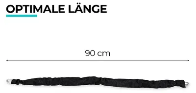 Produktbild von Fahrradschloss mit Ringschloss, Kettenlänge:90 cm