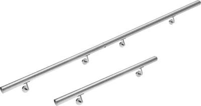Immagine prodotto di Monzana corrimano acciaio inox V2A ringhiera scale ingresso giardino 300cm passamano esterni interni fissaggio a parete