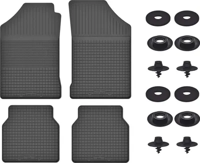 Produktbild von Gummimatten Mit Stoppern Für: Renault 5 Ii (1986-1993) Schwarz Set