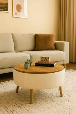 Produktbild von Skye Decor, Hochwertiger Nesting Tisch (3 Teile) - Saphir Eiche, 100% Melamin | 1001