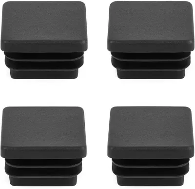 Produktbild von Lamellenstopfen 55 x 55 mm (4 Stück) schwarz für Vierkantrohre