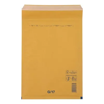 Produktbild von 100x BUDGET Luftpolstertaschen 7/G-17 230x340mm passend für A4 braun