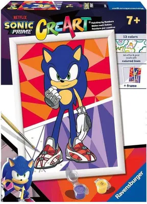 Produktbild von Ravensburger 23682 CreArt Sonic the Hedgehog Malen nach Zahlen