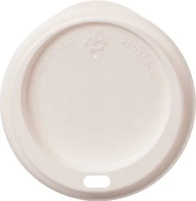 Produktbild von 25x Domdeckel Trinkdeckel für Mehrweg-Kaffeebecher Coffee to go Ø 80mm weiß