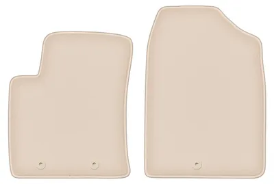 Produktbild von DURBAN Beige Velours-Fußmatten vorne für Hyundai i10 II Schrägheck (2013-)