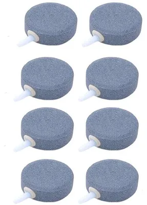 Produktbild von Aquarium-Airstone-Set - Sauerstoff-Stein für Fischbecken - 8 Stück - Ø 4 cm