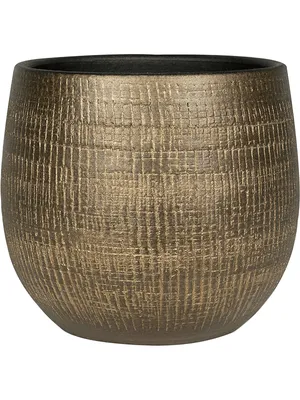 Produktbild von Ter Steege Pflanzentopf - Metalloptik - gold - 26 x 25 cm