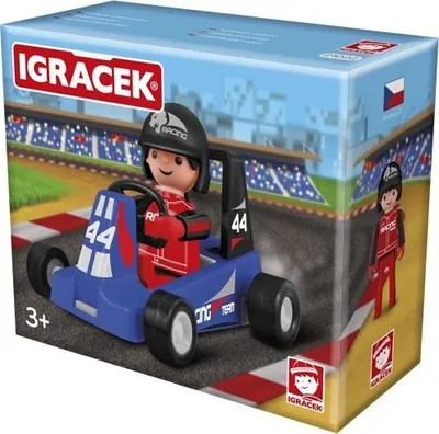 Productafbeelding van IGracek Efko iGráček, raceauto met kart, blauw