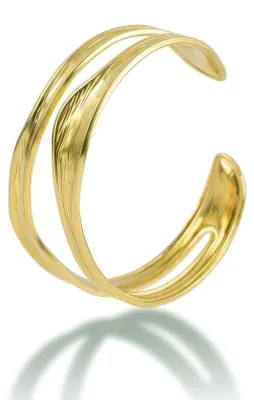 Image de Bracelet élégant en métal massif plaqué or Talina MCB260613G