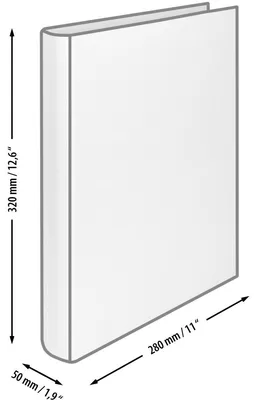 Produktbild von Ringbuch Schwarz 2 Ringe A4 Füllhöhe 25mm.
