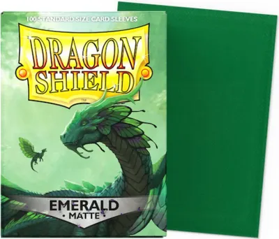 Zdjęcie produktu dla Etui na karty Dragon Shield 63 x 88 mm Matte Sleeves Emerald (100)
