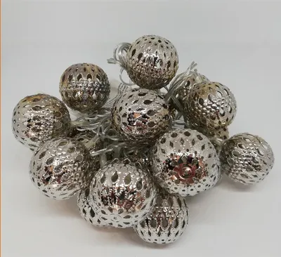 Produktbild von Formano Lichterkette180 20Kugeln silb. 634641