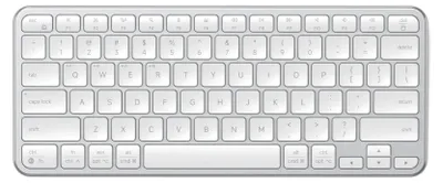 Produktbild von Satechi, Kabellose QWERTY Tastatur Bluetooth 5.3 für Mac / PC SlimEX1, Weiß / Silber