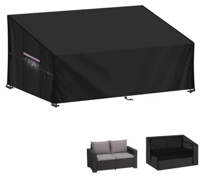 Image de Housse de protection pour banc de jardin, en tissu Oxford 420D, pour 2 à 3 places