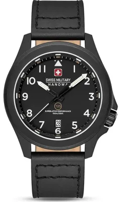 Image de Montre Swiss Military Hanowa pour homme, noire SMH-SMWGB0005241
