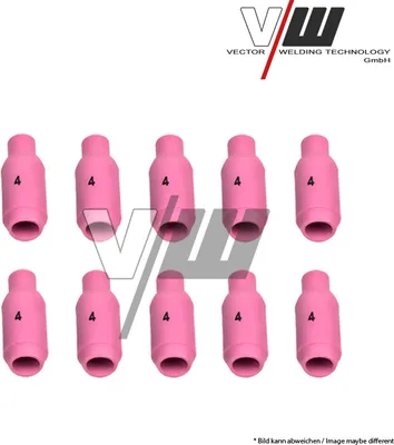 Obrázok produktu pre Plynové dýzy VECTOR WELDING pre zváracie horáky TIG - velkost 4 - 10N50 (5 kusov)