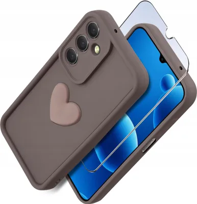 Immagine prodotto di Custodia per Samsung A26 5G cuore in silicone opaco + vetro protettivo 9H
