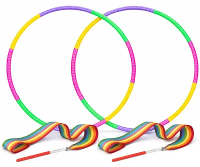 Produktbild von Fitness-Set mit Hula-Hoops und Tanzbändern für Kinder