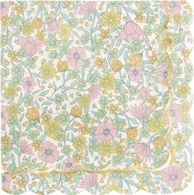Produktbild von 16 Servietten Shabby Gold 33 x 33 cm - Einheitsgröße
