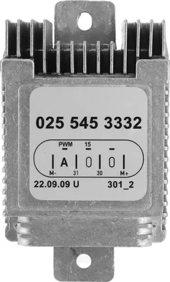 Imagen del producto de Módulo de control para ventilador de refrigeración, número de pieza 0255453332. Compatible con Mercedes Benz C230, C280, E300, E430, SLK230