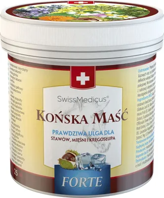 Obrázok produktu pre Svajčiarska Konská Masť na Chladenie Forte - Úľava od svalových bolestí, 250 ml