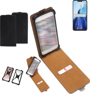 Produktbild von K-S-Trade Handyhülle Schutzhülle kompatibel mit Cubot C20 Hülle Case Cover Flip Style Bumper schwarz 1x