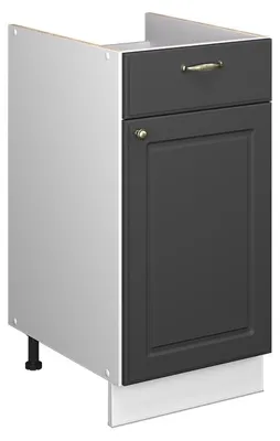 Imagen del producto de Mueble bajo para fregadero/placa Vicco Fame-Line Antracita-Oro Landhaus 40 cm sin encimera, Model 60894