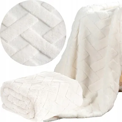 Produktbild von Eurofirany Kuscheldecke 170x210 cm weich creme