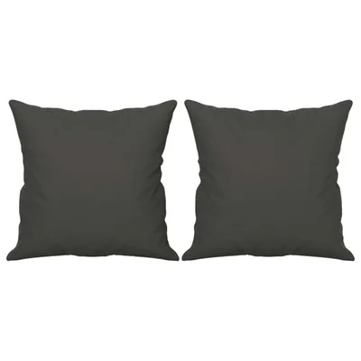 Produktbild von Zierkissen 2 Stk. Dunkelgrau 40x40 cm Mikrofasergewebe