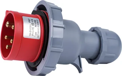 Image de Fiche CEE 415V 16A 5 pôles (3P+N+E) Connecteur industriel étanche IP67 pour l'extérieur - Robuste et facile à installer