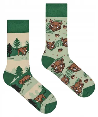 Obrázok produktu pre Spox Sox Ponožky Divočák Lesný Motív Veľkosť 40-43