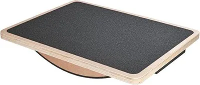 Productafbeelding van Balance Board Houten Antislip Wobble Board Volwassenen, Enkel- en Voettrainer, Stabiliteitsoefeningen, Houdingcorrectie, Kernkracht, Fys
