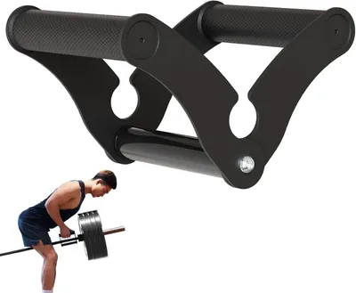 Zdjęcie produktu dla Uchwyt landmine V-bar, do treningu siłowego, stal, udźwig 408 kg, do gryfów olimpijskich